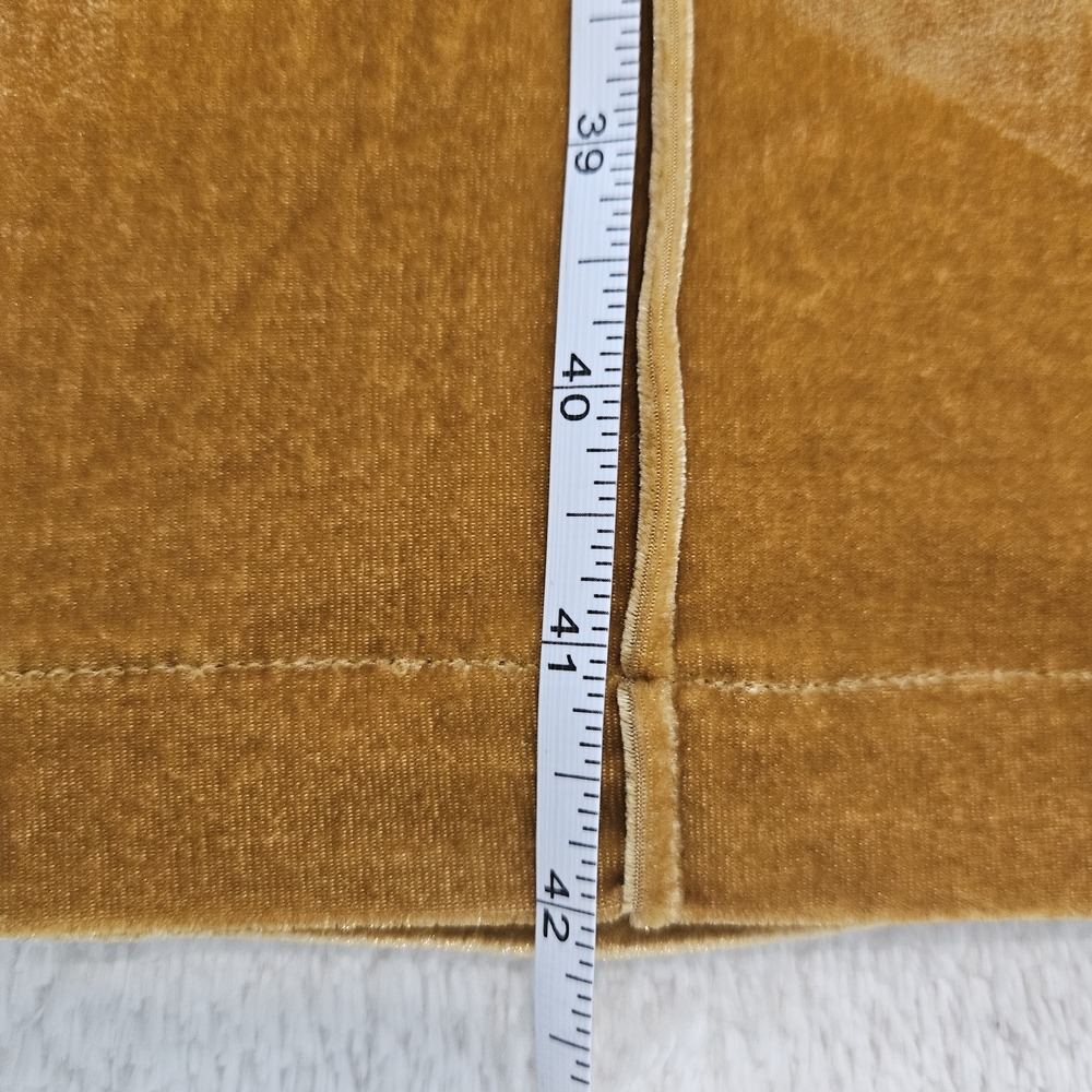 NEW Flying Tomato Yellow Flare Pants Velour Bohemian Retro 70s Mustard - Picture 7 of 7